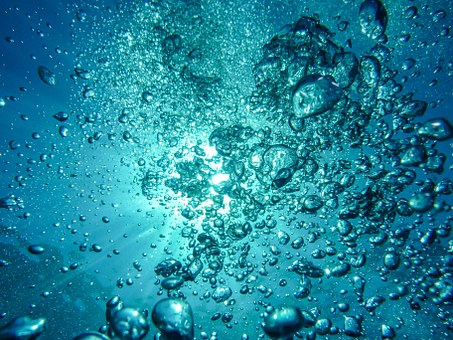 Air Bubbles, Diving, Underwater, Blow