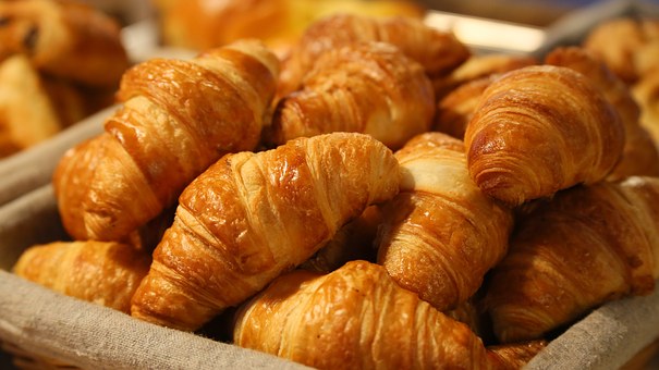 Bread, Croissant, Morning, Puff Paste