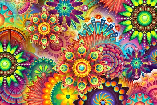 Psychedelic, Colorful, Colors