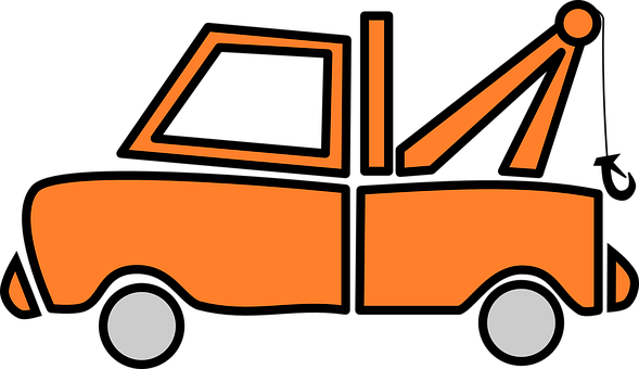 Truck, Orange, Vehicle, Tow Truck