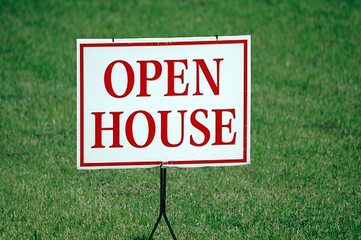 Open House, Sign, For Sale, Real Estate