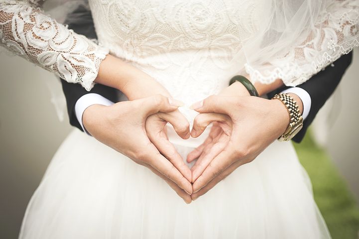 Heart, Wedding, Marriage, Hands