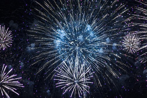 Fireworks, Bright, Night, Celebration